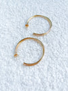 Wine Date 14K Gold Dipped Double Hoops