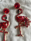 Red Hot Flamingo Earrings