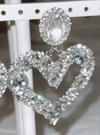 Forever in Love Crystal Heart Earrings